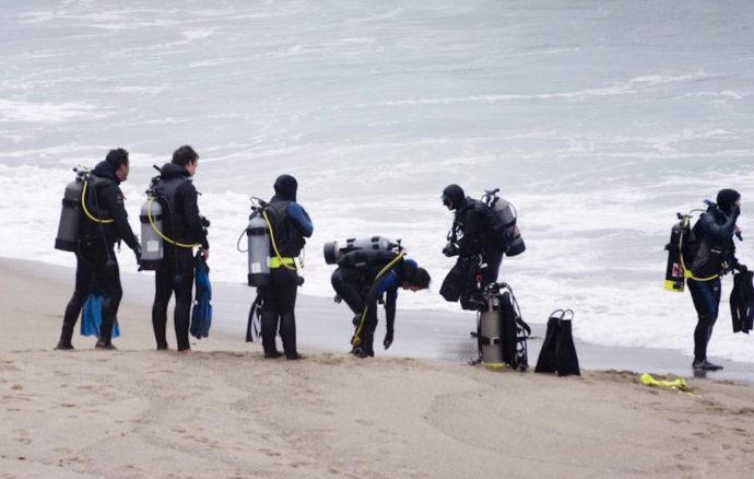 Погружение с берега